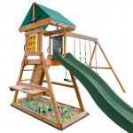 Lifespan Birmingham Swing Set & Play Centre with 2.2m Slide - Green Lifespan Birmingham Swing Set & Play Centre with 2.2m Slide - Green