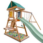 Lifespan Birmingham Swing Set & Play Centre with 2.2m Slide - Pastel Green Lifespan Birmingham Swing Set & Play Centre with 2.2m Slide - Pastel Green