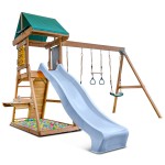 Lifespan Birmingham Swing Set & Play Centre with 2.2m Slide - Pastel Blue Lifespan Birmingham Swing Set & Play Centre with 2.2m Slide - Pastel Blue