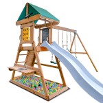 Lifespan Birmingham Swing Set & Play Centre with 2.2m Slide - Pastel Blue Lifespan Birmingham Swing Set & Play Centre with 2.2m Slide - Pastel Blue