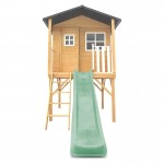 Lifespan Burleigh Cubby House with 2.2m Slide - Pastel Green Lifespan Burleigh Cubby House with 2.2m Slide - Pastel Green