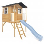 Lifespan Burleigh Cubby House with 2.2m Slide - Pastel Blue Lifespan Burleigh Cubby House with 2.2m Slide - Pastel Blue