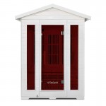 Regen8 Trio Outdoor - 3 Person Infrared Sauna (White) Regen8 Trio Outdoor - 3 Person Infrared Sauna (White)