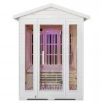 Regen8 Trio Outdoor - 3 Person Infrared Sauna (White) Regen8 Trio Outdoor - 3 Person Infrared Sauna (White)