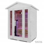 Regen8 Trio Outdoor - 3 Person Infrared Sauna (White) Regen8 Trio Outdoor - 3 Person Infrared Sauna (White)