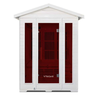 Regen8 Trio Outdoor - 3 Person Infrared Sauna (White)