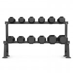 Lifespan Cortex 270kg Hex Dumbbells Set with Stand 10kg-35kg (6 pairs) Lifespan Cortex 270kg Hex Dumbbells Set with Stand 10kg-35kg (6 pairs)