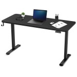 Lifespan ErgoDesk Electric Standing Desk 140cm (Black/Black)