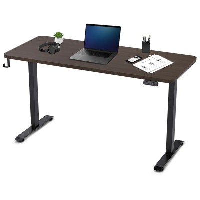 Lifespan ErgoDesk Electric Standing Desk 140cm (Walnut/Black)