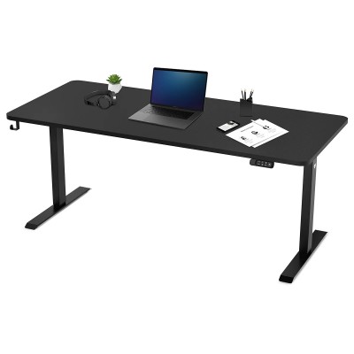 Lifespan ErgoDesk Electric Standing Desk 180cm (Black/Black)