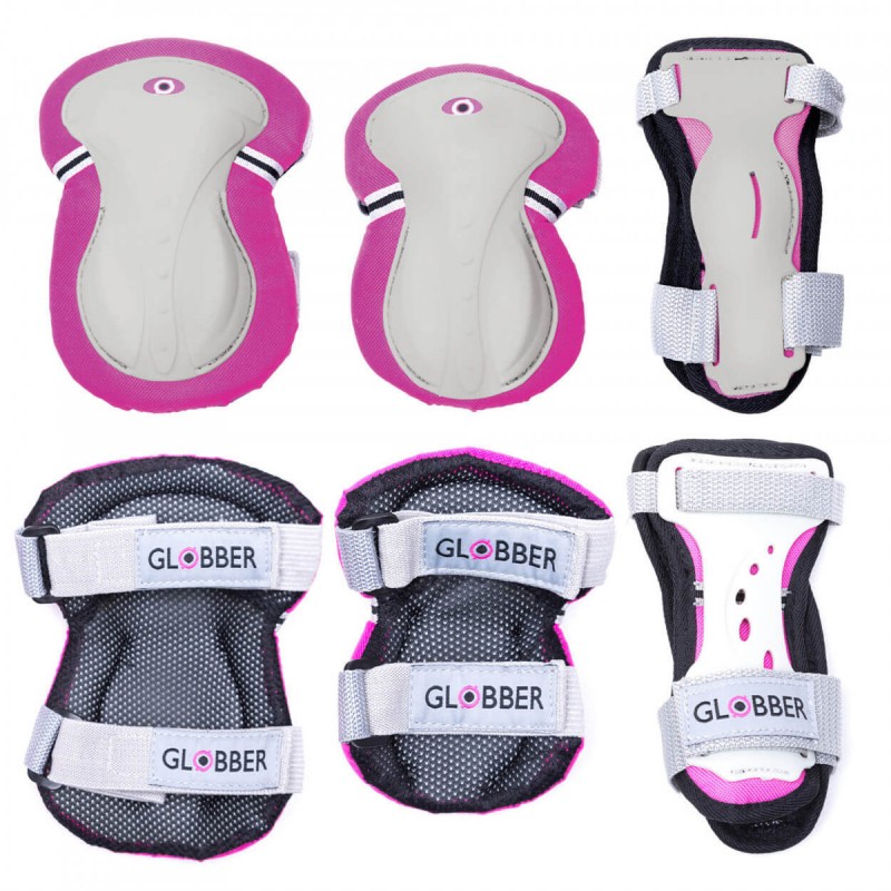 Globber Protective Pad Set Junior XS - Pink Globber Protective Pad Set Junior XS - Pink