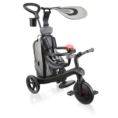 Globber Explorer Trike 4 in 1 DELUXE PLAY- Black/Grey
