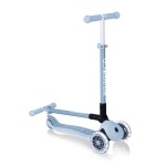 Globber PRIMO ECOLOGIC Foldable Scooter with Lights - Blueberry Globber PRIMO ECOLOGIC Foldable Scooter with Lights - Blueberry
