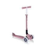 Globber PRIMO ECOLOGIC Foldable Scooter with Lights - Berry