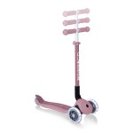 Globber PRIMO ECOLOGIC Foldable Scooter with Lights - Berry