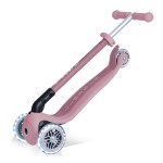 Globber PRIMO ECOLOGIC Foldable Scooter with Lights - Berry