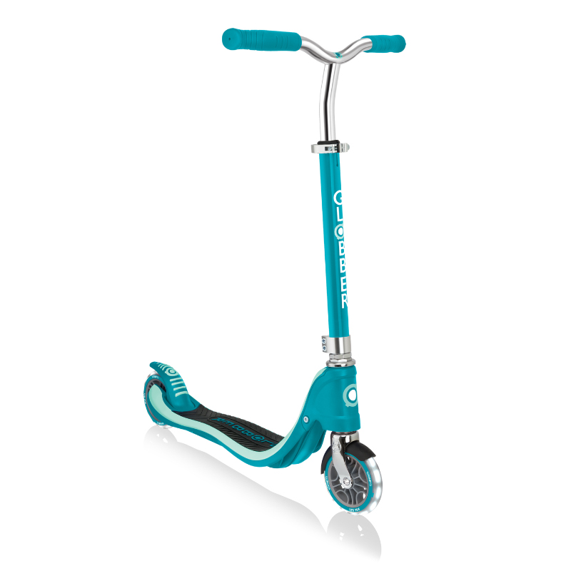 Globber Flow 125 with Light Up Wheels Scooter - Teal Globber Flow 125 with Light Up Wheels Scooter - Teal