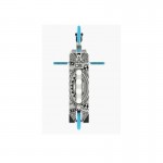 CORE CL1 Light Complete Scooter - Chrome / Blue
