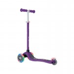 Globber Primo V2 Scooter with Lights and Griptape - Purple / Pastel Pink