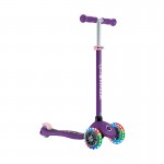 Globber Primo V2 Scooter with Lights and Griptape - Purple / Pastel Pink