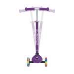 Globber Primo V2 Scooter with Lights and Griptape - Purple / Pastel Pink