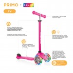 Globber Primo V2 Scooter with Lights and Griptape - Navy Blue/ Emerald Green