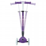 Globber Elite Primo Fold Plus Lights Scooter - Purple / Pastel Pink