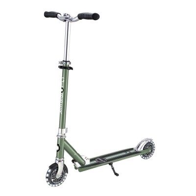 Globber FLOW ELEMENT Foldable Scooter with Lights - Olive