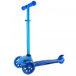 Crazy Skates Joey GLO Scooter - Blue with Safety Pads