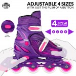 Crazy Skates 148 Adjustable Inline Skates Purple Glitter - Large Crazy Skates 148 Adjustable Inline Skates Purple Glitter - Large