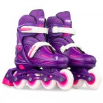 Crazy Skates 148 Adjustable Inline Skates Purple Glitter - Large Crazy Skates 148 Adjustable Inline Skates Purple Glitter - Large