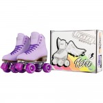 Crazy Skates Retro Roller Skates Purple - Small (J12-2)