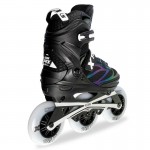 Crazy Skates Trix 3 Wheel Adjustable Inline Skates Black - Medium | 4-7 Crazy Skates Trix 3 Wheel Adjustable Inline Skates Black - Medium | 4-7