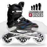 Crazy Skates Trix 3 Wheel Adjustable Inline Skates Black - Medium | 4-7 Crazy Skates Trix 3 Wheel Adjustable Inline Skates Black - Medium | 4-7
