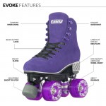 Crazy Skates Evoke Roller Skates Purple - Mens 7.5 | Womens 8.5 | EU 40 Crazy Skates Evoke Roller Skates Purple - Mens 7.5 | Womens 8.5 | EU 40