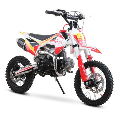 GMX Moto125 125cc Dirt Bike - Red/White
