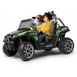 Peg Perego Polaris Ranger RZR 24v Electric Ride On Car - Green Shadow Peg Perego Polaris Ranger RZR 24v Electric Ride On Car - Green Shadow