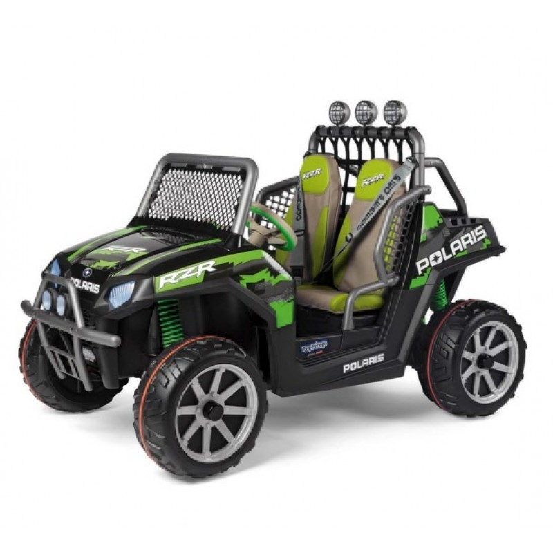 Peg Perego Polaris Ranger RZR 24v Electric Ride On Car - Green Shadow Peg Perego Polaris Ranger RZR 24v Electric Ride On Car - Green Shadow