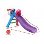 Keezi Kids Slide with Basketball Hoop Panda Keezi Kids Slide with Basketball Hoop Panda