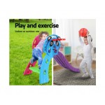 Keezi Kids Slide with Basketball Hoop Panda Keezi Kids Slide with Basketball Hoop Panda