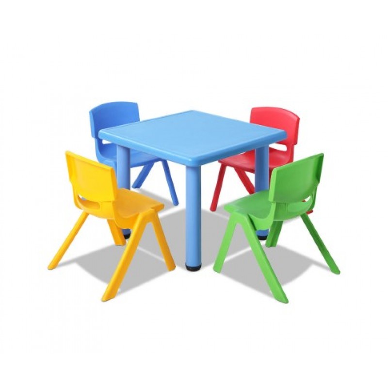 Keezi 5 Piece Kids Table and Chair Set - Blue Keezi 5 Piece Kids Table and Chair Set - Blue