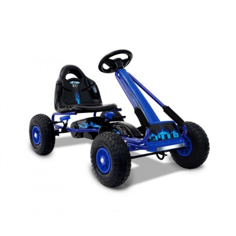 Rigo Kids Pedal Go Kart 2-Mode - Blue Rigo Kids Pedal Go Kart 2-Mode - Blue