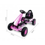 Rigo Kids Pedal Go Kart 2-Mode - Pink Rigo Kids Pedal Go Kart 2-Mode - Pink