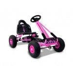 Rigo Kids Pedal Go Kart 2-Mode - Pink Rigo Kids Pedal Go Kart 2-Mode - Pink