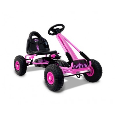 Rigo Kids Pedal Go Kart 2-Mode - Pink