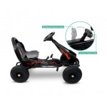 Rigo Kids Pedal Go Kart 2-Mode - Black Rigo Kids Pedal Go Kart 2-Mode - Black