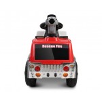 Rigo Kids Ride On Fire Truck Motorbike - Red/Grey