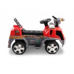 Rigo Kids Ride On Fire Truck Motorbike - Red/Grey