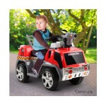 Rigo Kids Ride On Fire Truck Motorbike - Red/Grey