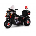 Rigo Kids Ride On Motorbike Patrol Bike - Black Rigo Kids Ride On Motorbike Patrol Bike - Black